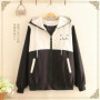 2024 New Autumn Women's Jackets Causal Hooded Windbreaker Famale Basic Coat Zipper Lightweight Short Jacket Outwear