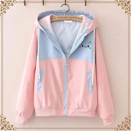 2024 New Autumn Women's Jackets Causal Hooded Windbreaker Famale Basic Coat Zipper Lightweight Short Jacket Outwear