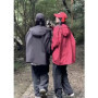 Windbreakers Jacket Women Vintage Outdoor Oversized Techwear Jackets Casual Streetwear Korean Fashion Hooded Outwear