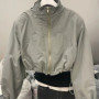 Autumn Vintage Women's Windbreaker Cropped Jackets Harajuku Oversized Streetwear Long Sleeve Casual Fashion Female Elegant Top
