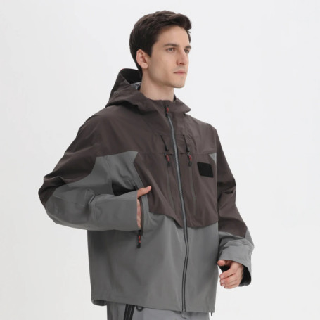 Men Lightweight Guide Windbreaker Fishing Jacket Waterproof Breathable Raincoat Fly Fishing Wader Jacket Wading clothing apparel