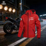 2026 Yamaha Logo Men's Tactical Motorcycle Racing Jacket - Windproof and Waterproof Hooded Adjustable Pilot Windbreaker - Combat
