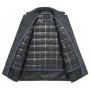 2024 Autumn and Winter Wool Coat Men's business Casual Trench Coat Men Woolen Coats Winter Coat with a down inner liner Men
