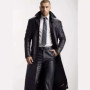New Spring Autumn Men's Trend Solid Leather Jackets Extended PU Leather Coats Slim Korean Streetwear Men Moto Biker Punk Jackets