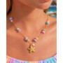 18K Gold Plated Pearl, Shell, Conch, Starfish Summer Beach Necklace for Women, Stainless Steel Waterproof Charm Jewelry