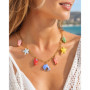 18K Gold Plated Pearl, Shell, Conch, Starfish Summer Beach Necklace for Women, Stainless Steel Waterproof Charm Jewelry