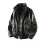 2026 Men Biker Leather Jacket Men Retro Black Coffee Jacket Autumn Men Pu Leather Coat Male Loose Motorcycle Faux Leather Coat