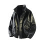 2026 Men Biker Leather Jacket Men Retro Black Coffee Jacket Autumn Men Pu Leather Coat Male Loose Motorcycle Faux Leather Coat