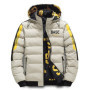 Ueteey Winter Warm Cotton Jacket Men 2023 Windproof Padded Thick Hooded Parkas Down Jakcets Casual Outdoor Mens Coat Streetwear