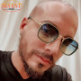 2026 Luxury Designer Square Sunglasses Men Vintage Metal Frame Geometric Sun Glasses Male Retro Driving Shades Fashion Eyewear