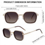 2026 Luxury Designer Square Sunglasses Men Vintage Metal Frame Geometric Sun Glasses Male Retro Driving Shades Fashion Eyewear