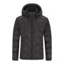 Mens Lightweight Down Jacket White Duck Feather Hooded Windproof Water-Resistant Thermal Short Coat Winter Urban Commuting