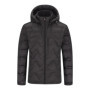 Mens Lightweight Down Jacket White Duck Feather Hooded Windproof Water-Resistant Thermal Short Coat Winter Urban Commuting