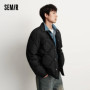 Semir Down Jacket Men Winter 80 Down Fill Three-Resistant Shirt-Style Liner 2025 New Patchwork Fashion Outerwear Men's Wear