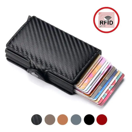 DIENQI Top Quality Wallet Men Money Bag Mini Purse Male Aluminium Rfid Card Holder Wallet Small Smart Wallet Thin Vallet Walet