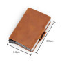 DIENQI Top Quality Wallet Men Money Bag Mini Purse Male Aluminium Rfid Card Holder Wallet Small Smart Wallet Thin Vallet Walet