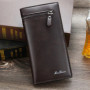 Men's Long Purse Men Wallets Double Zipper Men Clutch Wallets Business Large Capacity High Quality Brand Male Purse