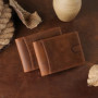 Vintage Crazy Horse Leather Wallet Men's Short Wallets RFID First Layer Cowhide