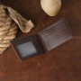 Vintage Crazy Horse Leather Wallet Men's Short Wallets RFID First Layer Cowhide