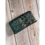 RFID blocking genuine leather men wallet long zipper 3D tiger printed luxury card holder wallet purse