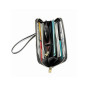 RFID blocking genuine leather men wallet long zipper 3D tiger printed luxury card holder wallet purse