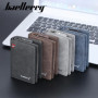 Baellerry Leather Men Wallets Zipper Short Desigh Wallet Hipster Credit Card Holders Inserts Coin Purses Vintage Walltes