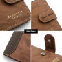Personalize Name Exclusive Men Wallets Best Gift for Husband Father Engraved Text Custom Fashion Frosted Leather Bifold Wallet