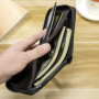 Leather Men's Wallet Luxury Mens Purse Male Zipper Card Holders with Coin Pocket Rfid Wallets Gifts for Men Money Bag