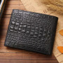 2025 Crocodile Skin Wallet Men Genuine Leather Small Zipper Short Men Wallets Credit Card Holders Coin Pocket Purse Alligator