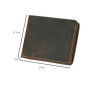 Men's Crazy Horse Leather Wallet, Genuine Leather Wallet, Card Bag, Simple Retro European and American Style, Mens Purse
