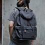 MOYYI Men Vintage Backpack Large Capacity 15.6inch Laptop Casual Bag For Commuter Travel Premium Durable Unsex Schoolbag