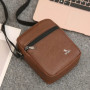 PU Leather Crossbody Messenger Bag For Men Office Worker Sling Shoulder Bags Travel Black Brown Khaki Handbags Small Totes