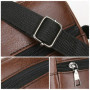 PU Leather Crossbody Messenger Bag For Men Office Worker Sling Shoulder Bags Travel Black Brown Khaki Handbags Small Totes