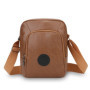 New PU Leather Men's Casual Bag Brown Black Large Capacity Shoulder Messenger Bags Waterproof Crossbody Bag Men