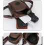 New PU Leather Men's Casual Bag Brown Black Large Capacity Shoulder Messenger Bags Waterproof Crossbody Bag Men