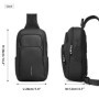 HcanKcan Men's Multifunction Shoulder Bag Waterproof Travel Sling Chest Bags Fashion Sport Crossbody Bag School Messenger Pack