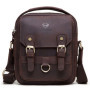 HUMERPAUL Genuine Leather Men Shoulder Messenger Bag Vintage Male Crossbody Bags Top Quality Satchel Sling Travel Pack for Ipad