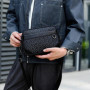PU Leather Sling Bag Minimalist Business Shoulder Bag Perfect for Daily Commute Travel New trend Men's Stylish Crossbody Bag