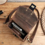 CONTACT'S Crazy Horse Leather Small Crossbody Bag Casual Men Shoulder Bags Luxury Purse Male Leather Men Phone Bag Pouch Bolsos