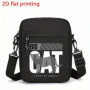 "Big Cat From The Jungle" Letter Print Men Women Crossbody Bag Casual Cat Lover Gifts Daily Messenger Bag Zipper Shoulder Bag