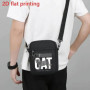 "Big Cat From The Jungle" Letter Print Men Women Crossbody Bag Casual Cat Lover Gifts Daily Messenger Bag Zipper Shoulder Bag