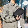 Men's Crossbody Bag Small Square Shoulder Pack for Business Commute Casual Chest Bag for Daily Use Travel Messenger Bags for Men