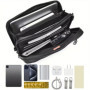 Men's Crossbody Bag Small Square Shoulder Pack for Business Commute Casual Chest Bag for Daily Use Travel Messenger Bags for Men