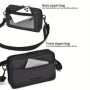 Men's Crossbody Bag Small Square Shoulder Pack for Business Commute Casual Chest Bag for Daily Use Travel Messenger Bags for Men