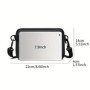 Men's Crossbody Bag Small Square Shoulder Pack for Business Commute Casual Chest Bag for Daily Use Travel Messenger Bags for Men