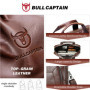 BULLCAPTAIN Men's Genuine Leather Business Laptop Handbag Large Capacity Fashion Shoulder Crossbody Briefcase File Bag