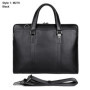 Luxury Genuine Leather Briefcase Men Leather Business Bag 15.6" Laptop Bag 14 Male Office Bag Document File Case Shoulder Bag
