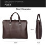 Luxury Genuine Leather Briefcase Men Leather Business Bag 15.6" Laptop Bag 14 Male Office Bag Document File Case Shoulder Bag