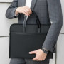 2025 Men’s Oxford Business Briefcase, Multi-Layer A4 Office Handbag with Zipper, Large Capacity Casual Conference Bag