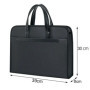 2025 Men’s Oxford Business Briefcase, Multi-Layer A4 Office Handbag with Zipper, Large Capacity Casual Conference Bag